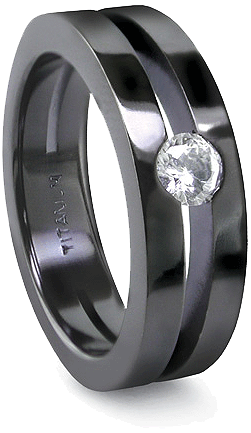 Example of mens titanium ring